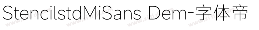 StencilstdMiSans Dem字体转换